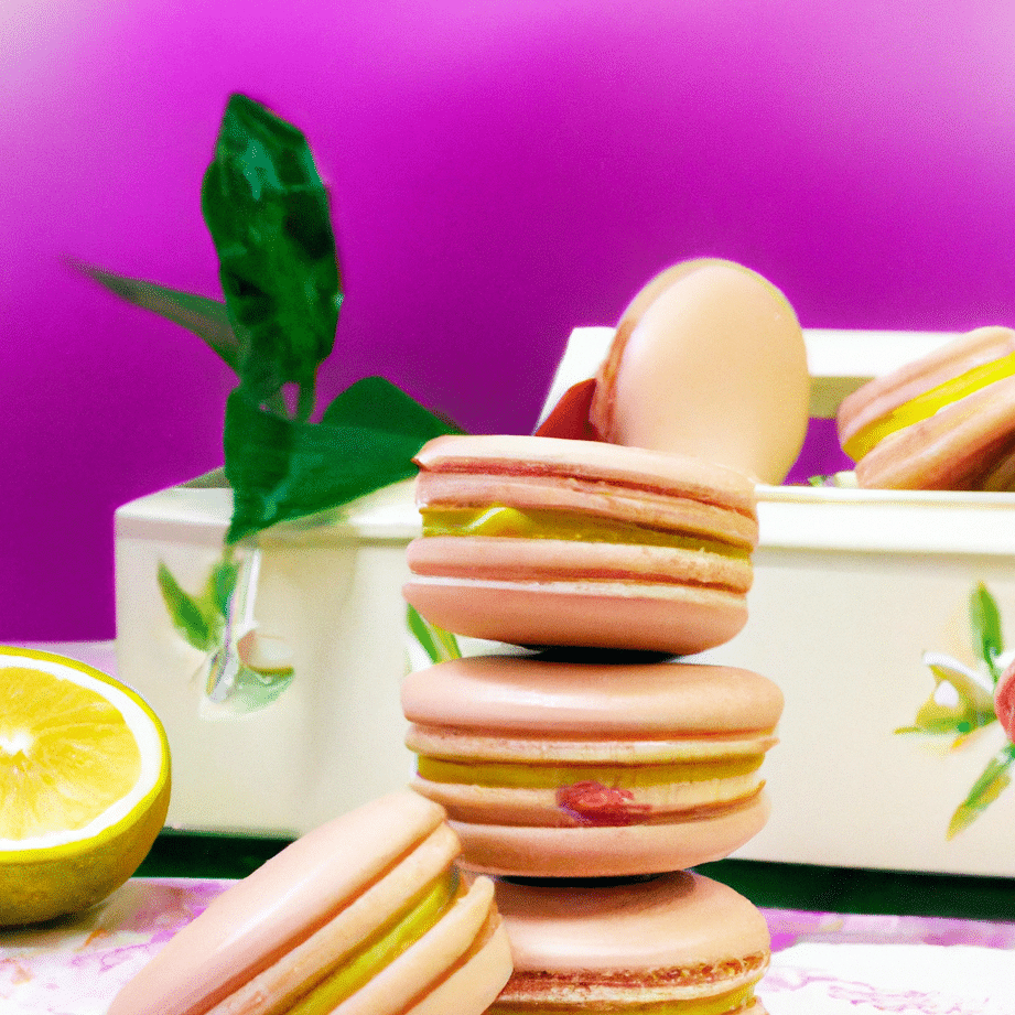 deliciosos-macarons-de-limon-y-frambuesa-disfruta-su-sabor-unico